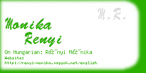 monika renyi business card